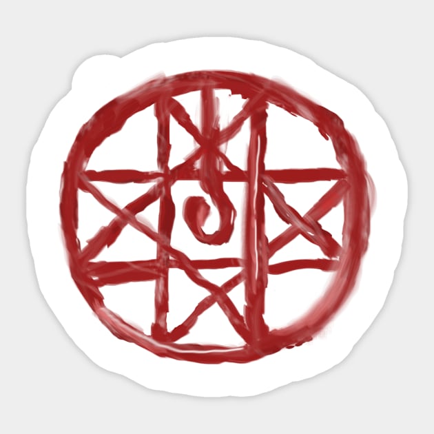 Soul Bounding Transmutation Circle Sticker by DvirRaviv37